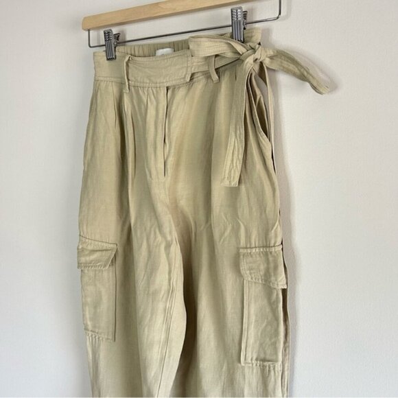 Wilfred Kafka Belted Linen Cargo Pants size 0 - Picture 4 of 8